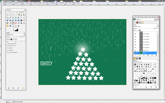 Il risultato finale in Gimp