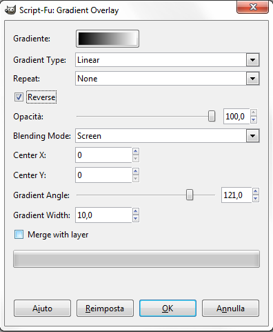 L'effetto Gradient Overlay