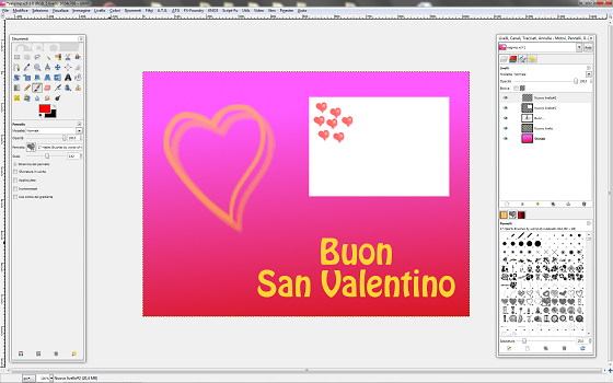 Il risultato finale in Gimp