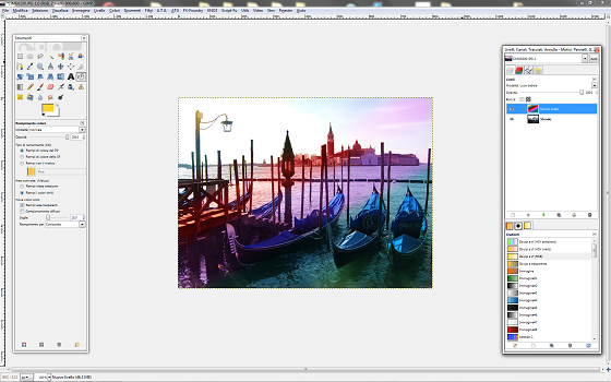Il risultato finale in Gimp