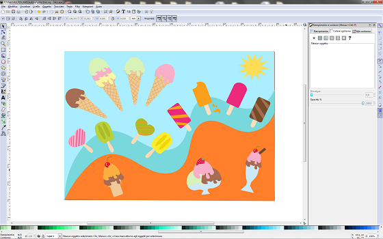 Il risultato finale in Inkscape