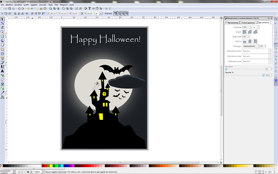 Il risultato finale in Inkscape