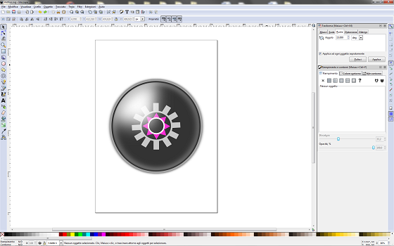 Il risultato finale in Inkscape