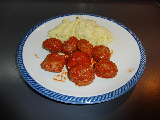 Polpette di carne in umido con cous cous