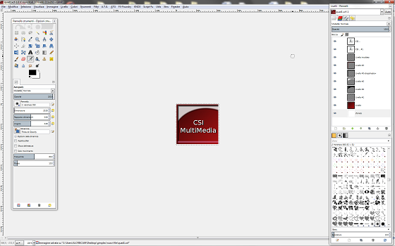 Il risultato finale in Gimp