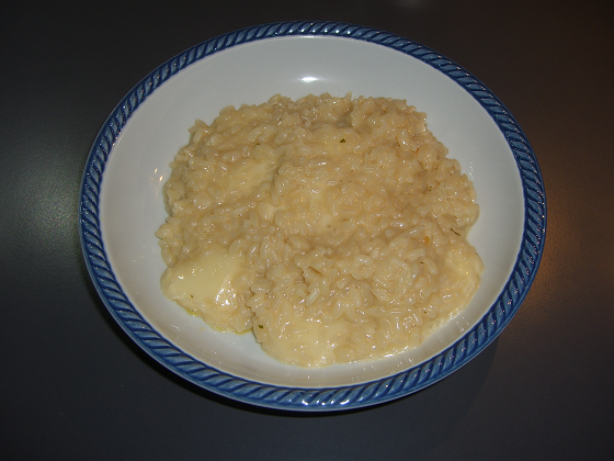 Risotto al vino bianco e taleggio