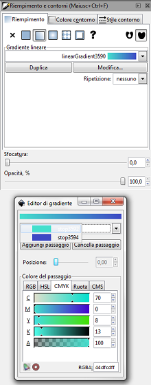 Editiamo la sfumatura con Inkscape