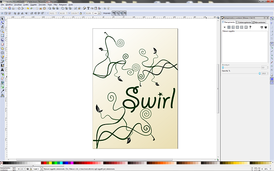 Il risultato finale in Inkscape