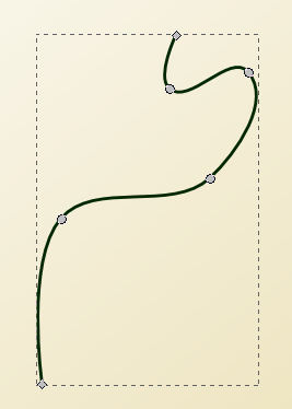 La curva disegnata con Inkscape