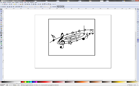 Il risultato finale in Inkscape