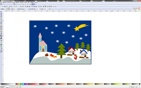 Il risultato finale in Inkscape