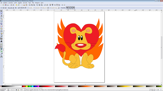 Il risultato finale in Inkscape