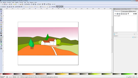 Il risultato finale in Inkscape