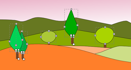 Gli alberi stilizzati