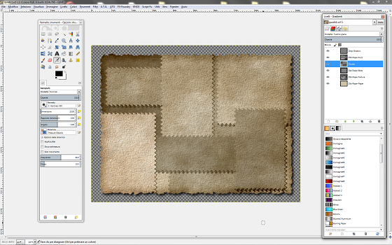 Il risultato finale in Gimp