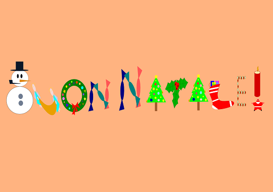 Buon Natale illustrato con Inkscape