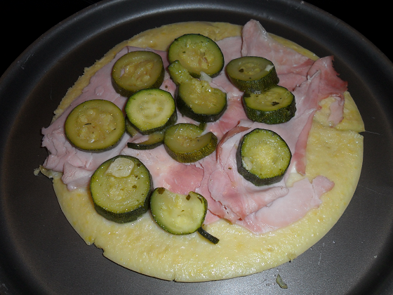 Pannenkoeken prosciutto e zucchine