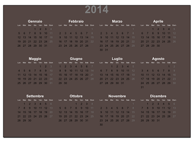 Ecco il calendario