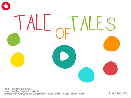 La schermata introduttiva di Tale of Tales