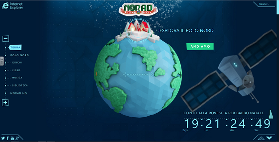 Il sito del Norad per seguire Babbo Natale