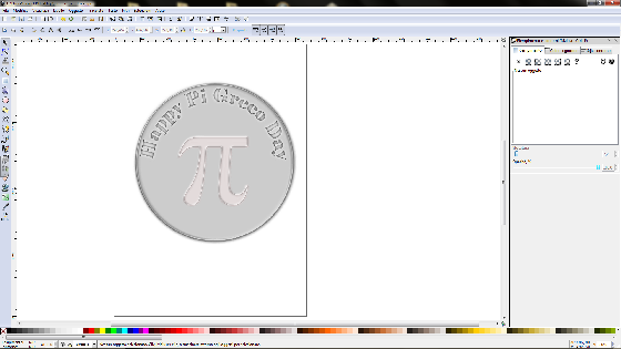 Il risultato finale in Inkscape