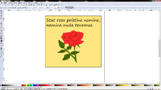 Il risultato finale in Inkscape