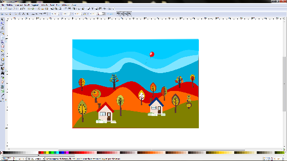 Il risultato finale in Inkscape