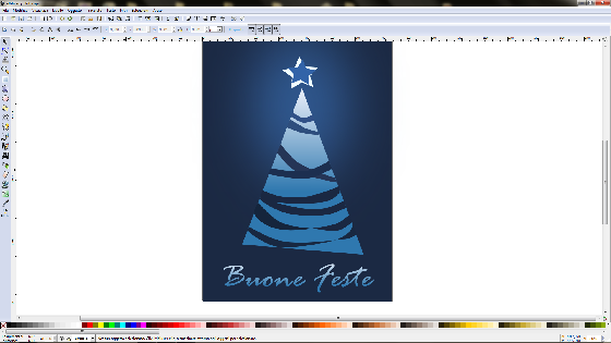 Il risultato finale in Inkscape