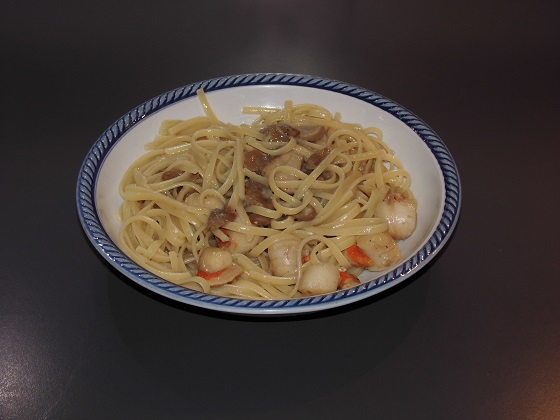 Linguine con porcini e capesante