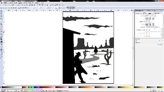 Il risultato finale in Inkscape