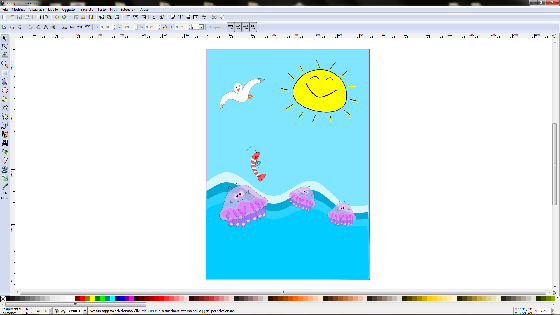 Il risultato finale in Inkscape