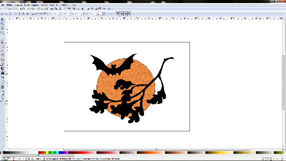 Il risultato finale in Inkscape