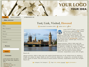 Beige template preview - wordpress 3.2