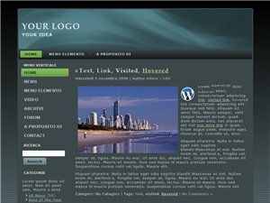 Template preview: Gray per Wordpress