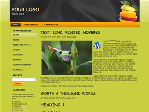 Template preview: Modern per Wordpress 3.2