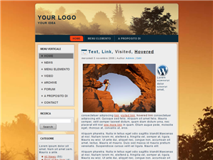 Template preview: Nature per Wordpress