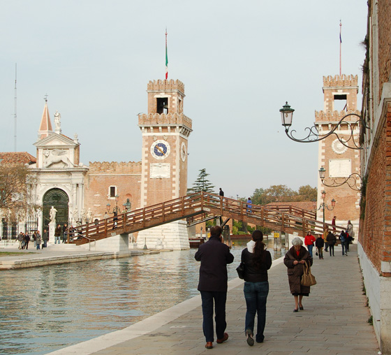 L'ingresso dell'Arsenale di Venezia