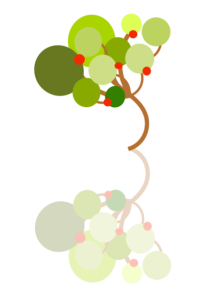 L'albero disegnato con Inkscape