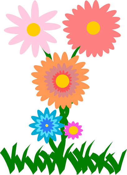 I fiori disegnati con Inkscape