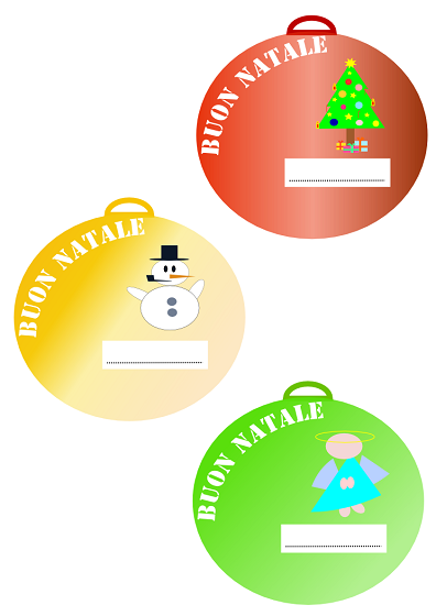 Le sfere di Natale disegnate con Inkscape