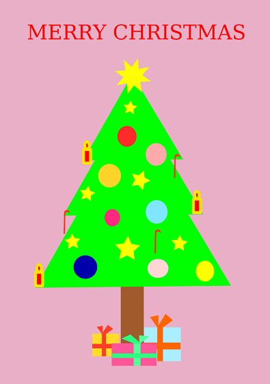 L'albero di Natale disegnato con Inkscape