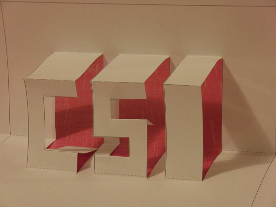 Il biglietto tridimensionale realizzato con Pop-Up Card Designer