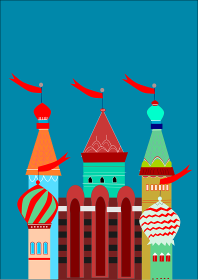 L'illustrazione in stile russo realizzata con Inkscape