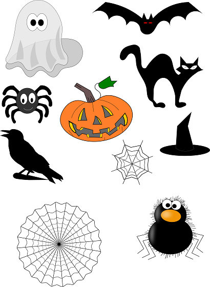 Illustrazioni per Halloween realizzate con Inkscape