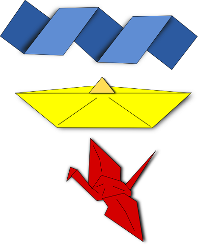 I disegni in stile origami fatti con Inkscape