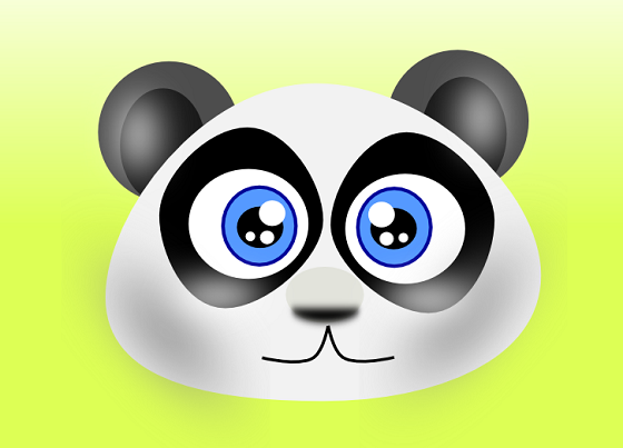 Il panda disegnato con Inkscape