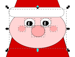Il viso di Babbo Natale