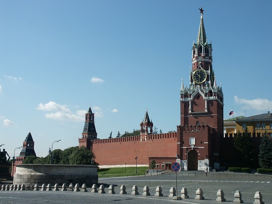 La torre Spasskaja del Cremlino di Mosca