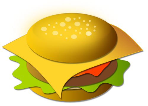 L'hamburger disegnato con Inkscape