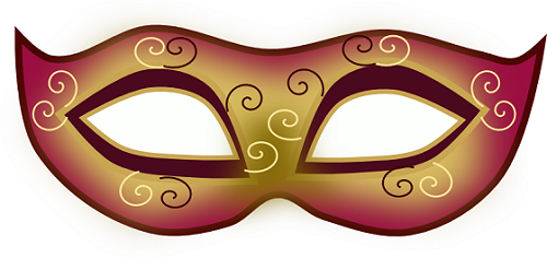 Maschera di carnevale realizzata con Inkscape